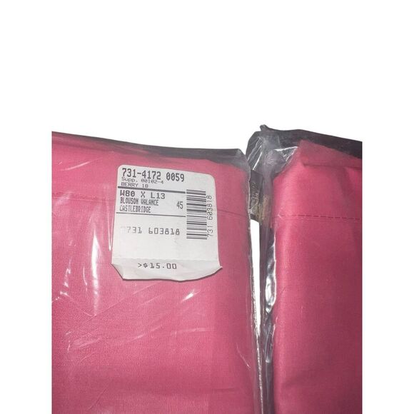 Elizabeth Gray Castle‎ bridge 3 Piece Window Valance NOS 80”x13” Vintage - Picture 4 of 4